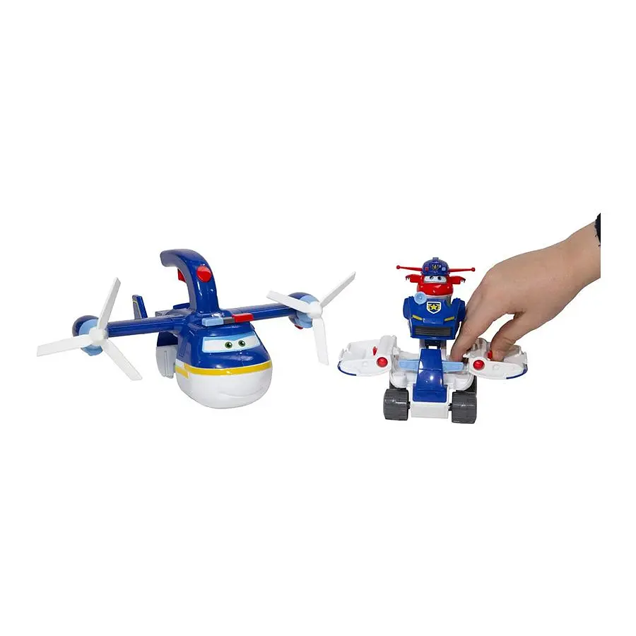 Ігровий набір Super Wings Supercharge 2-in-1 Police Patroller 2в1 Поліцейський транспорт (EU740834) - фото 7