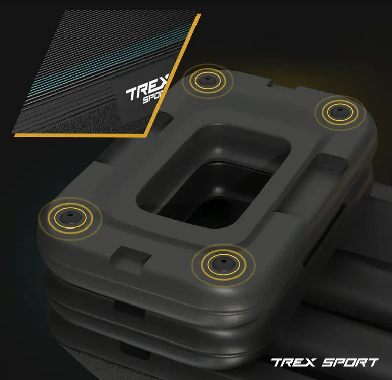 Степ платформа Trex Sport TX-038PAS до аеробіки 3-рівнева чорна - фото 11