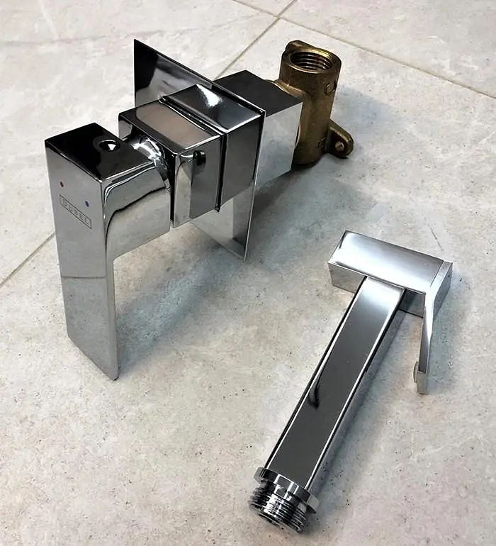 Набор для гигиенического душа со смесителем Dusel Gani Chrome 231989001, Хром - фото 8
