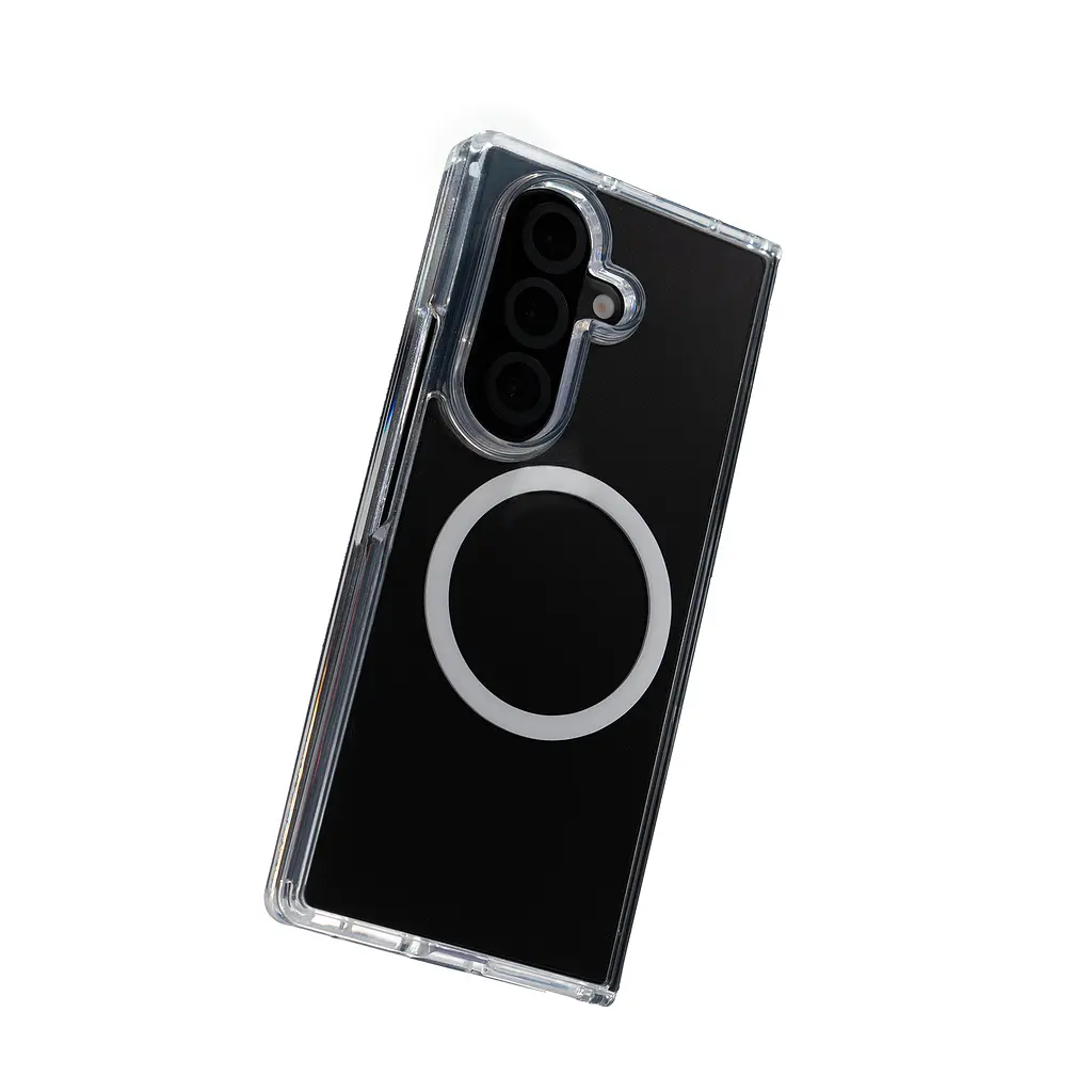 Чехол для Samsung Galaxy Fold7 5G, Clear MagCase, прозрачный, противоударный, магнитный, панель-накладка с поддержкой MagSafe, поддержка беспроводной зарядки магсейф, защита всего корпуса, TPU+PC, ArmorStandart (ARM88137) - фото 6
