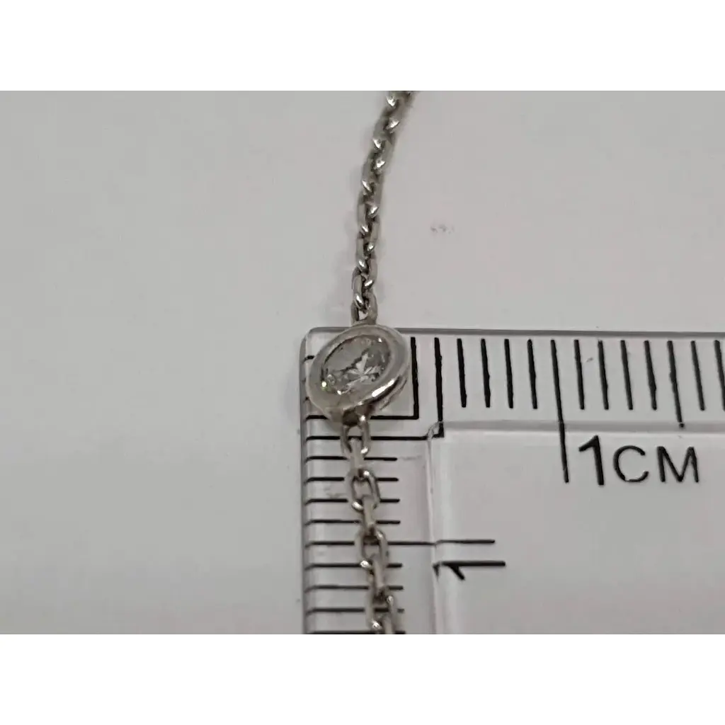 Срібне кольє Діама з фіанітами. Артикул 51011115033 - фото 3