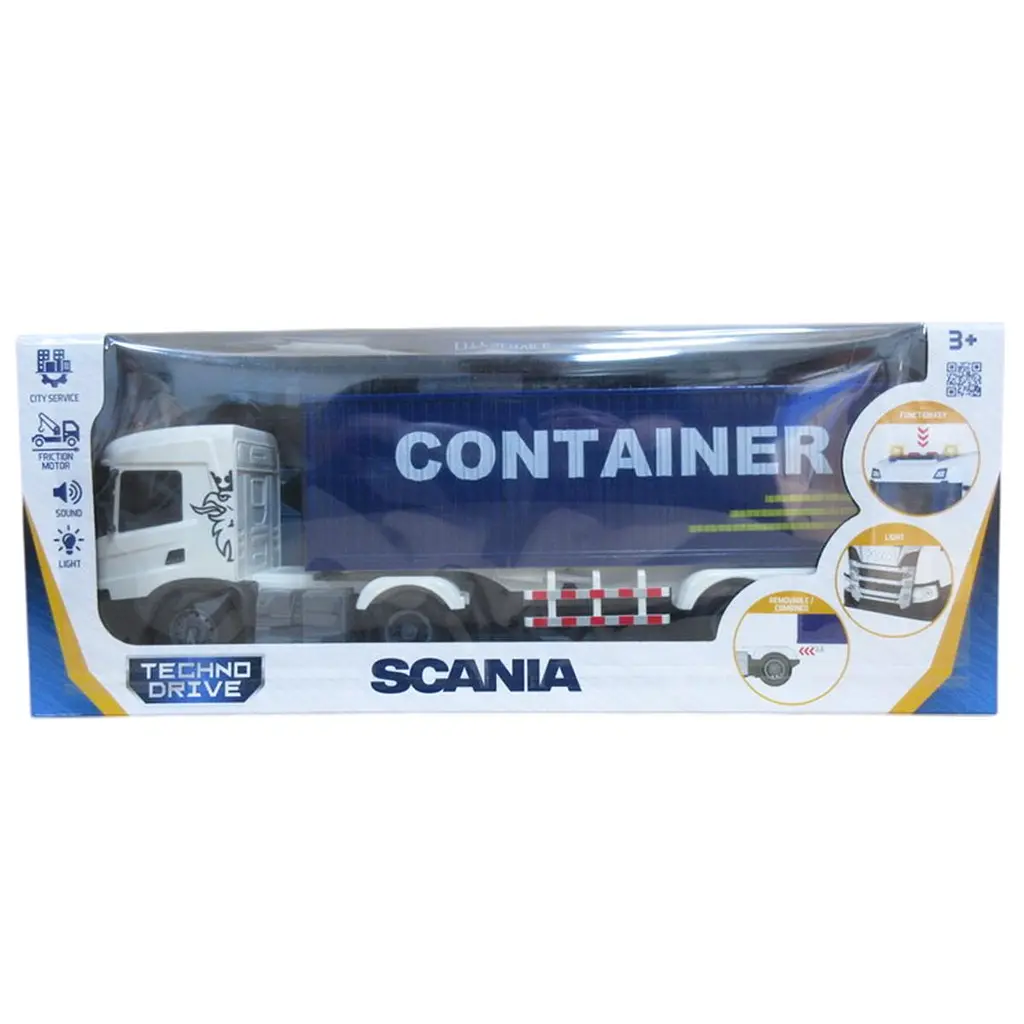 Автомодель серії "Large Truck" – ФУРА SCANIA (світло, звук) TechnoDrive 6415KS - фото 8