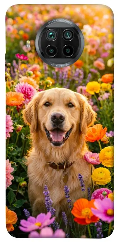 TPU чохол Demsky Flowery labrador для Xiaomi Mi 10T Lite / Redmi Note 9 Pro 5G