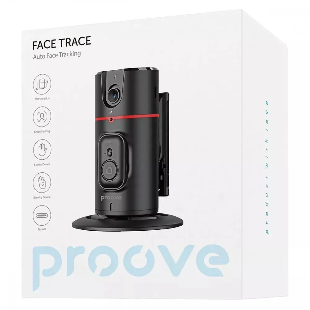 Монопод Proove Face Trace Авто Face Tracking 280 mm Черный (MPFC00010001) - фото 9