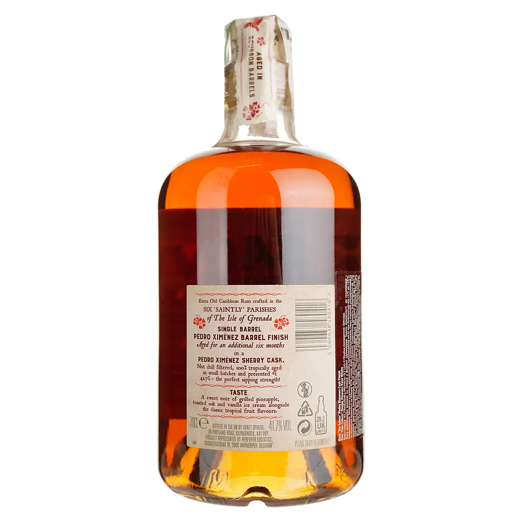 Ром Six Saints Pedro Ximenez Cask Finish Caribbean Rum 41.7% 0.7 л в подарунковій упаковці - фото 2