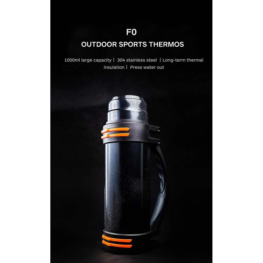 Термос FOD outdoor sports cold insulation kettle hot 1 л - фото 2