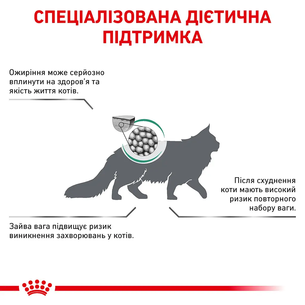 Сухой корм для взрослых кошек с избыточным весом Royal Canin Satiety Weight Management, 3,5 кг (39430351) - фото 6
