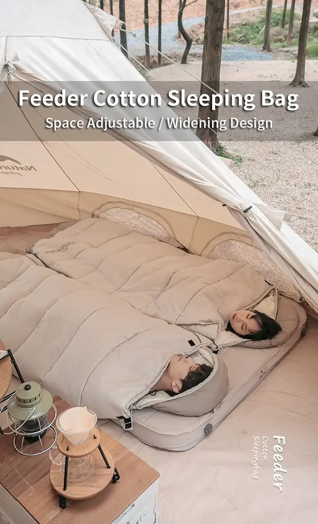 Спальний мішок з капюшоном Naturehike B400 NH21MSD11 (220 х 85см) Бежевий - фото 9