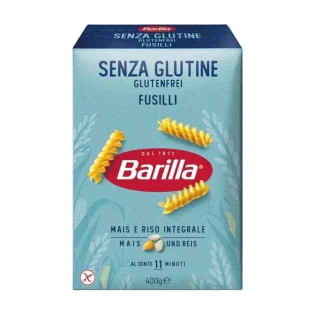 Безглютенові макарони Barilla Senza Glutine Fusilli 400г.