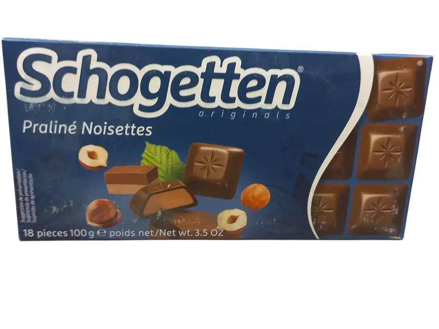 Молочний шоколад Schogetten Praliné Noisettes з горіховою нугою 100 г (4000415851705)