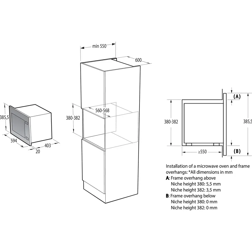 Микроволновая печь Gorenje BMI251SG3BG [738325] [99420] - фото 6