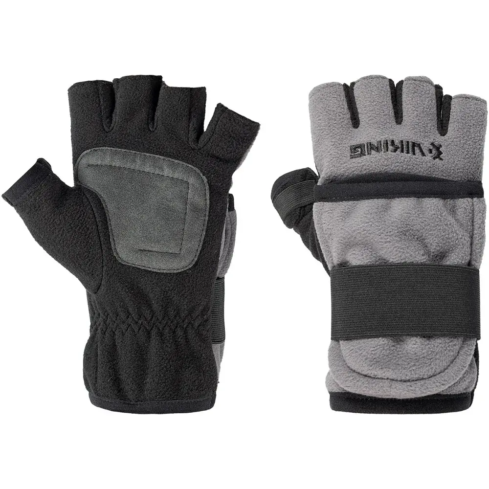 Рукавички Viking Fishing Ice Pro Gloves XXL (fleece) 5 cut finger+cover Grey-graphite