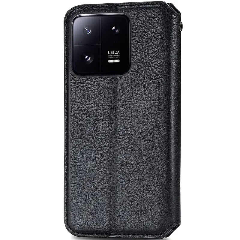 Шкіряний чохол-книжка GETMAN Cubic (PU) для Xiaomi 13 Pro Чорний - фото 2