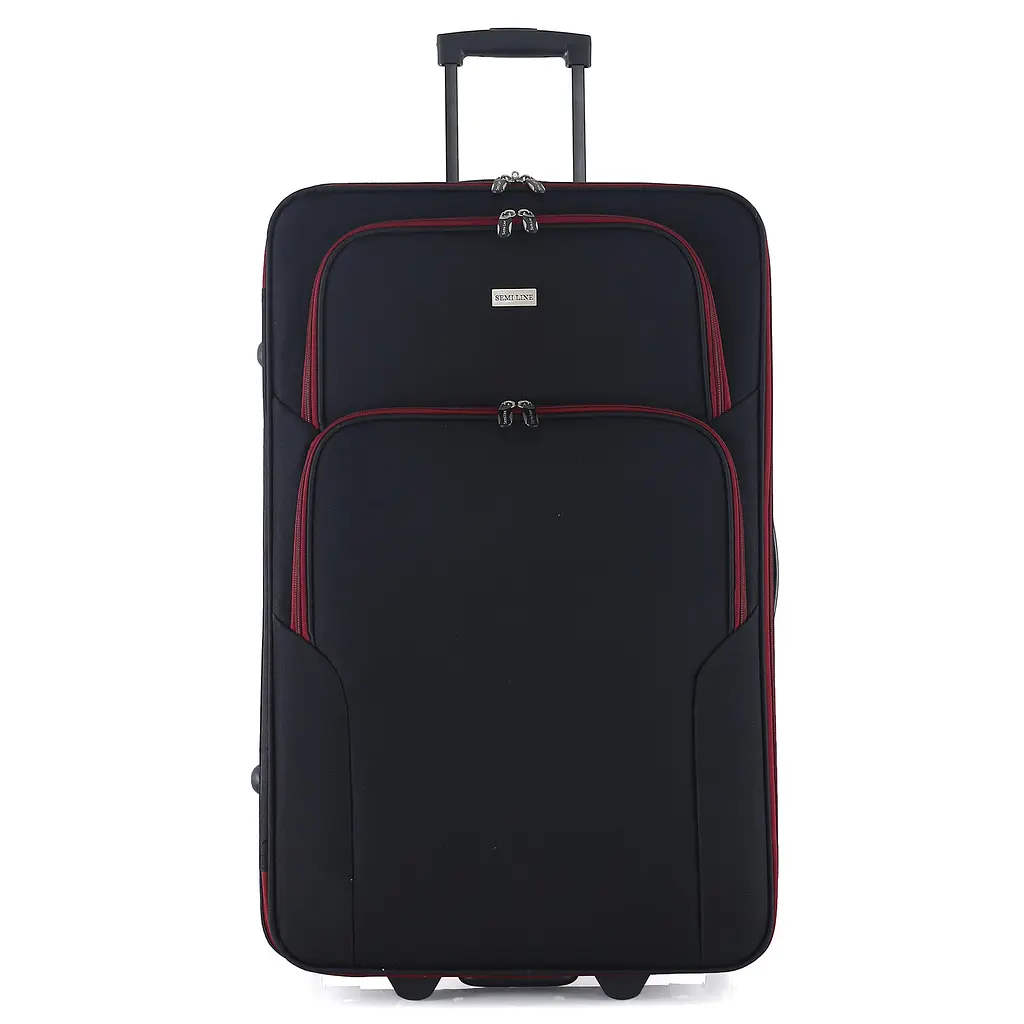 Валіза середня Semi Line 24 дюйми (M) дюйми (M) Polyester Black (T5680-3) - фото 2