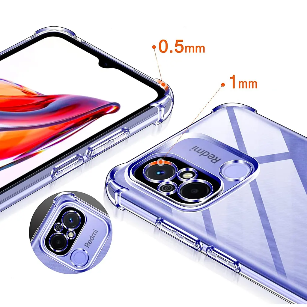 Чохол до мобільного телефона BeCover Anti-Shock Xiaomi Redmi 12C Clear (709176) - фото 5