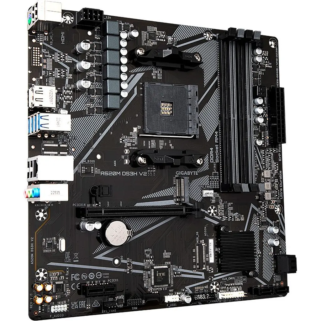 Материнська плата Gigabyte A520M DS3H V2 [146972] - фото 4