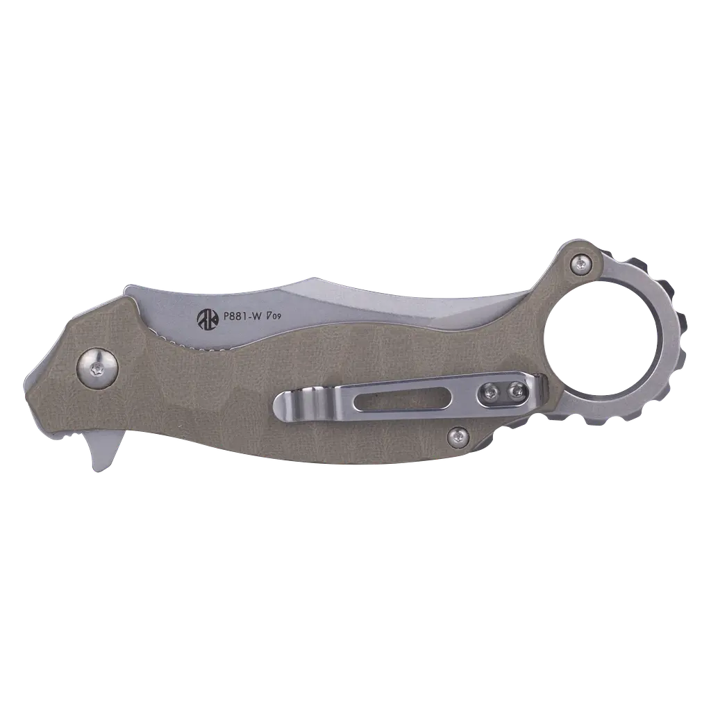 Ніж складаний кишеньковий Ruike P881-W, (7.6 см) 14C28N / G10 бежевий - фото 2