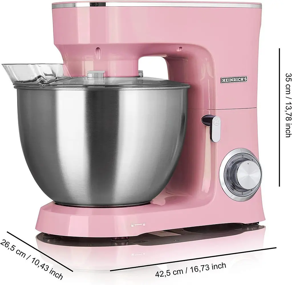 Міксер планетарний-тестоміс Heinrich's HKM 8078 Rosa 8.0 л - фото 3