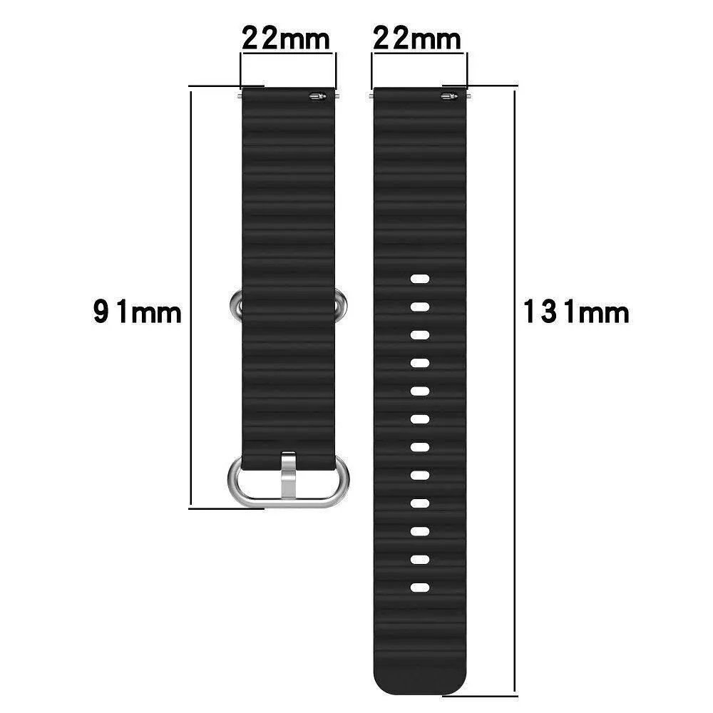 Універсальний ремінець для смарт-годинників Ocean Band 22mm Green [84196] - фото 6