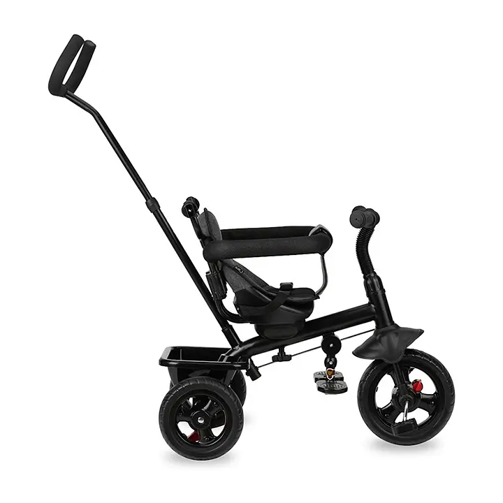 Дитячий триколісний велосипед MoMi Iris 5 у 1 з батьківською ручкою grey (4070) - фото 4