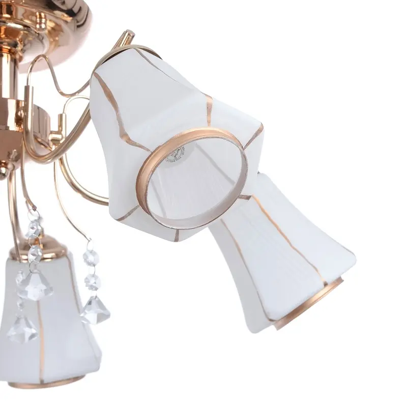 Люстра потолочная Brille классическая E14 40W G (LK-279C/5) - фото 9