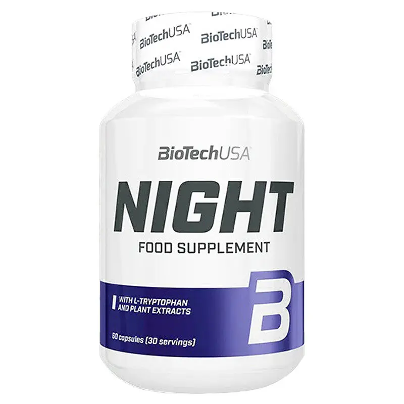 Натуральна добавка BioTech Night, 60 капсул для гарного сну
