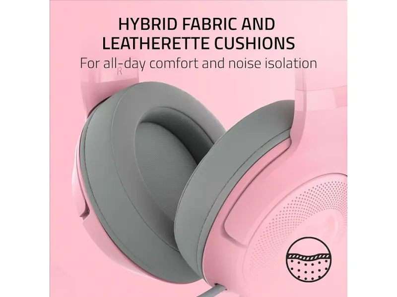 Комп'ютерна гарнітура Razer Kraken Kitty V2 Quartz (RZ04-04730200-R3M1) - фото 10