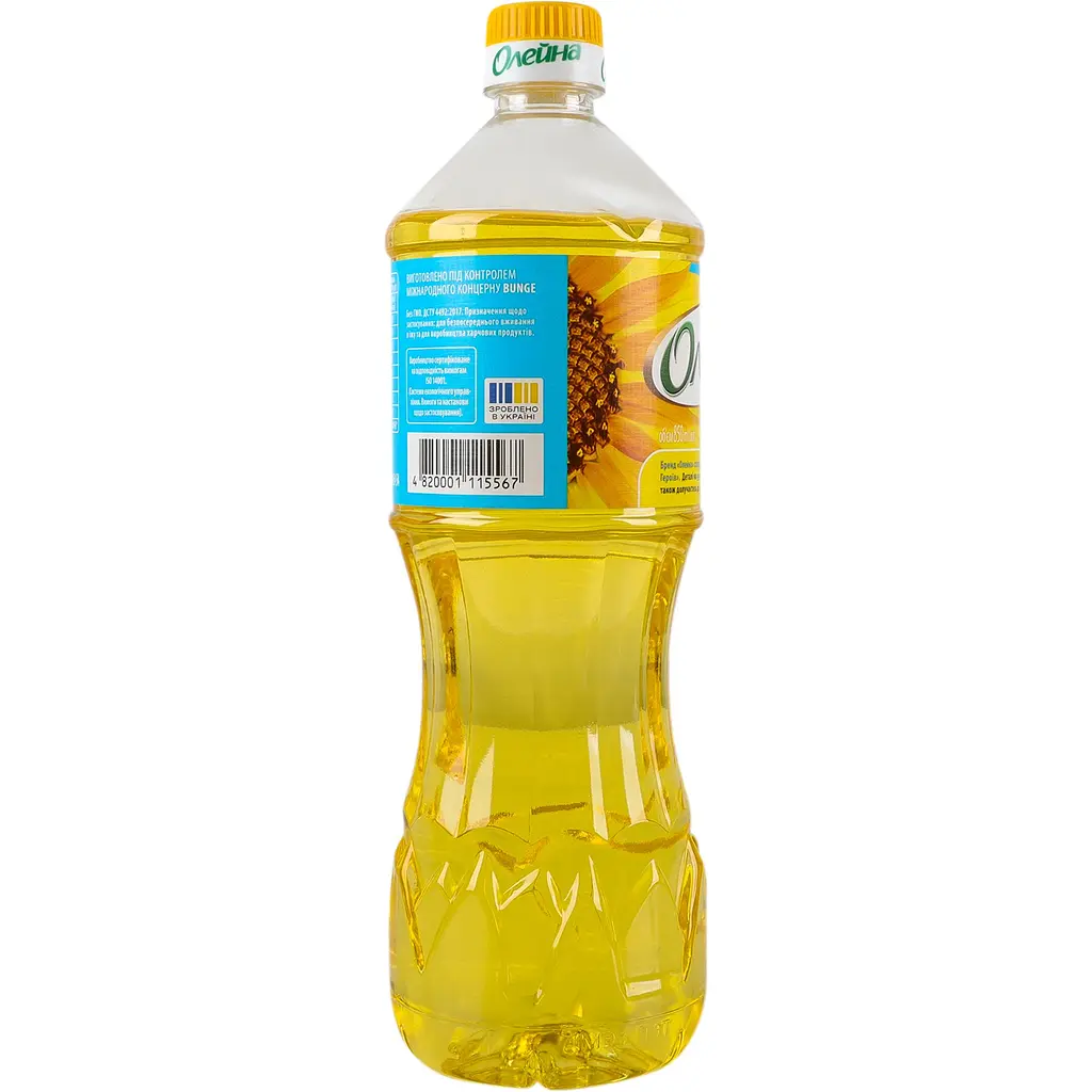 Олія соняшникова Олейна Традиційна рафінована 0.85 л (758193) - фото 3
