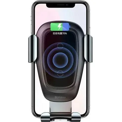 Держатель для мобильного телефона с БЗП Baseus Metal Holder Air Outlet Tarnish - фото 5