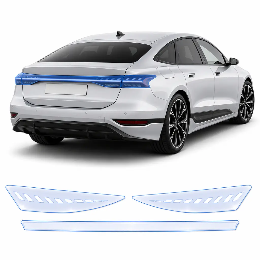 Антигравійна захисна бронеплівка за лекалами для Audi A6 e-tron C9 2024- задні ліхтарі стопи