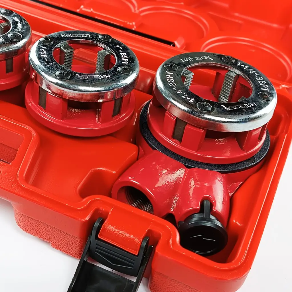 Набір клупів з тріскачкою Haisser 1/4", 3/8", 1/2", 3/4", 1", 1,1/4" 6 шт. (133148) - фото 8