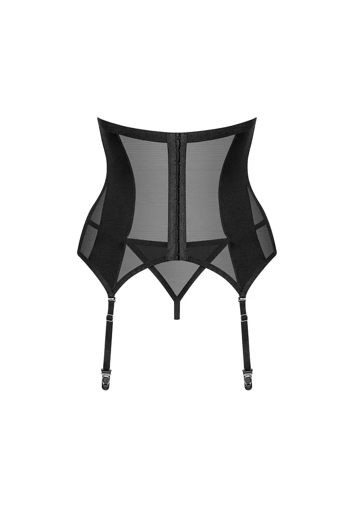 Комплект корсет та стрінги Obsessive Chic Amoria M/L чорний - фото 6