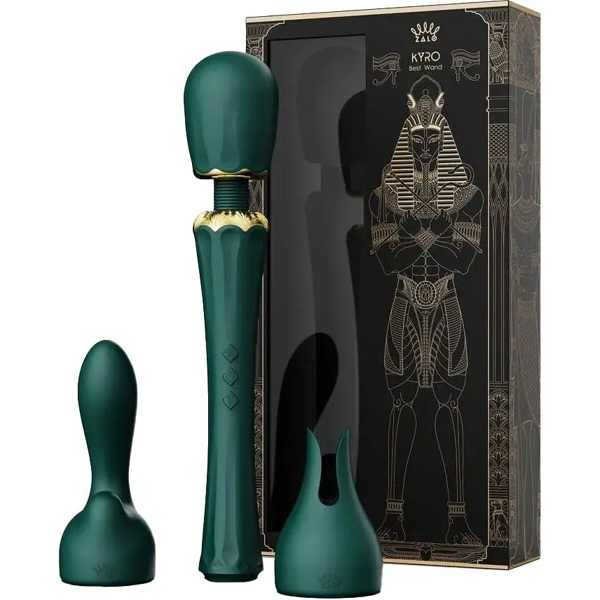 Вібромасажер з насадками Zalo - Kyro Wand Turquoise Green - фото 9