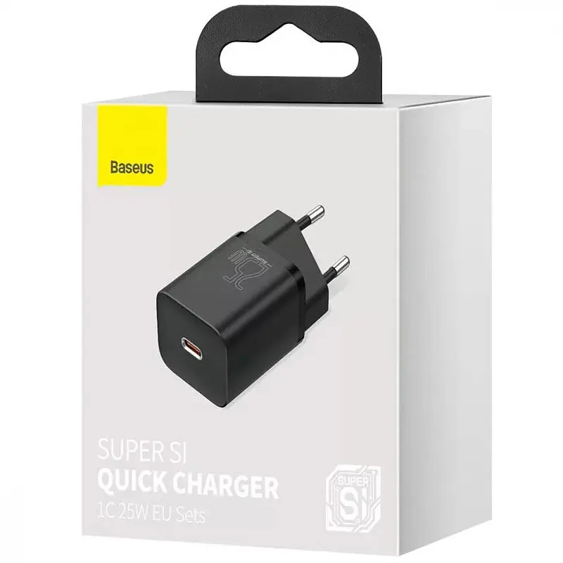 МЗП Super Si Quick Charger PD25W (1USB-C) (CCSP) Чорний Baseus teh0029619 - фото 4