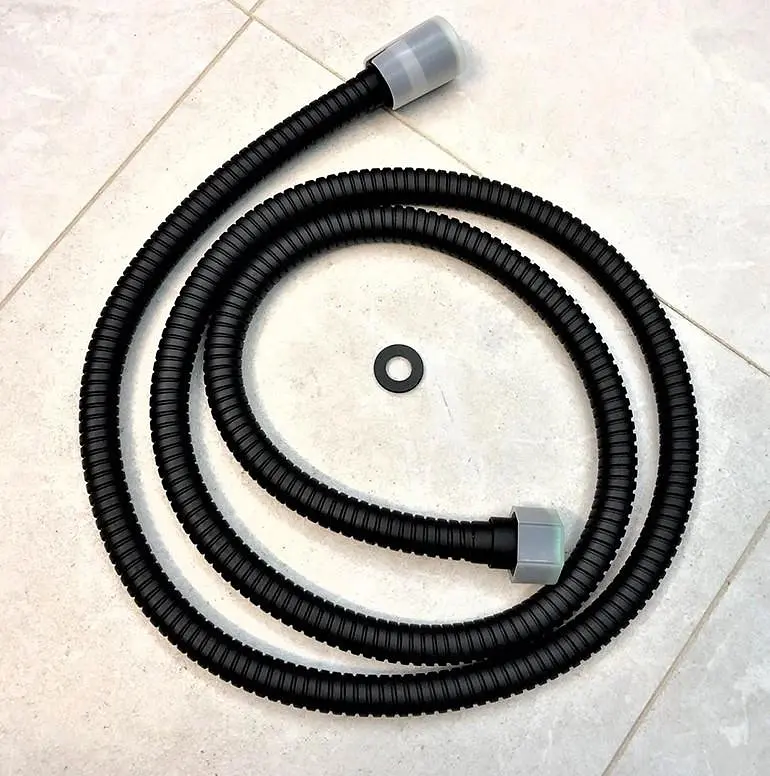 Набор для гигиенического душа со смесителем Dusel Gani Black 233989001, Черный маовый - фото 2