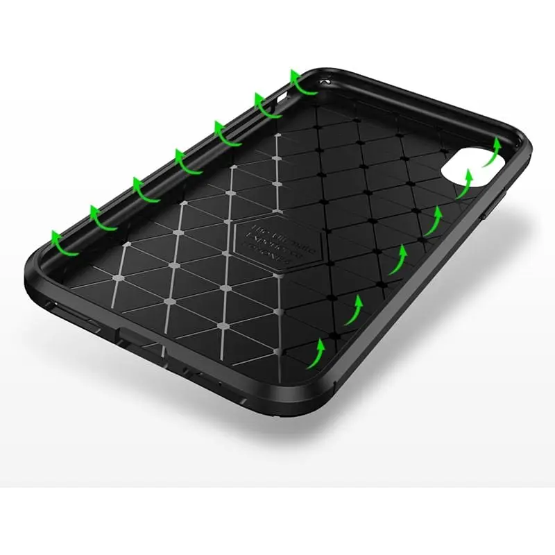 Чохол-накладка Toto TPU Carbon Fiber 1.5 mm Case Apple iPhone X/XS Coffee - фото 2