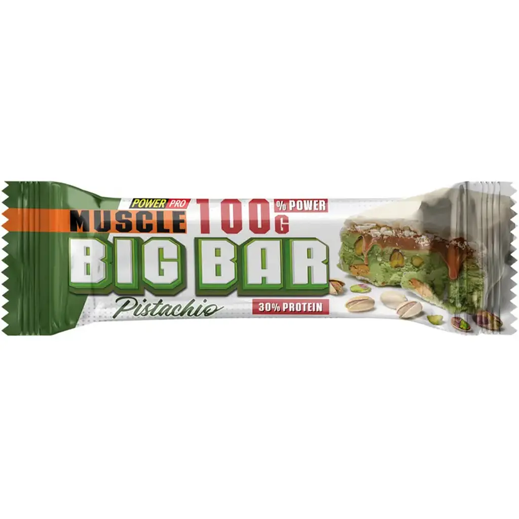 Протеїновий батончик Power Pro Muscle Big Bar Фісташка 30% 10 шт. x 100 г