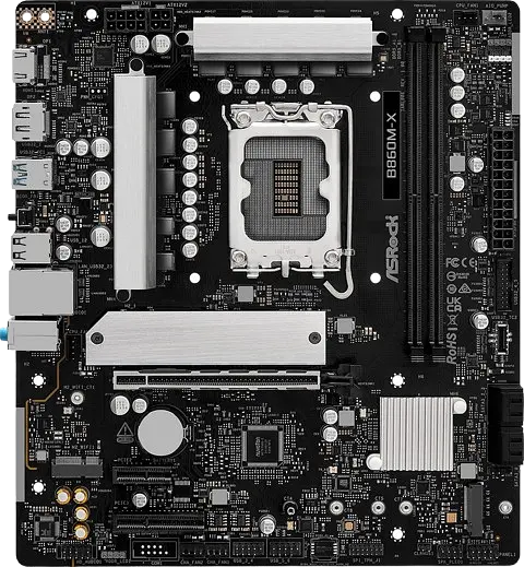 Материнська плата ASRock B860M-X LGA 1851 (B860M-X) - фото 2