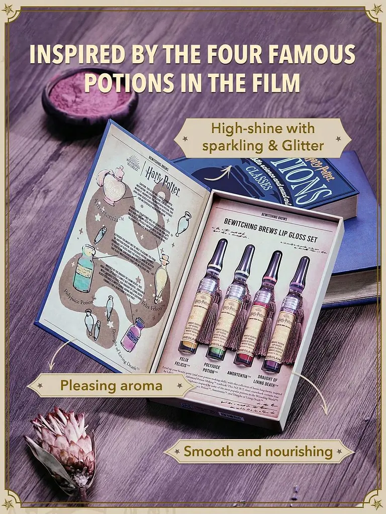 Набір блисків - олійок Гаррі Поттер SHEGLAM Harry Potter Bewitching Brews Lip Gloss Set  - фото 2