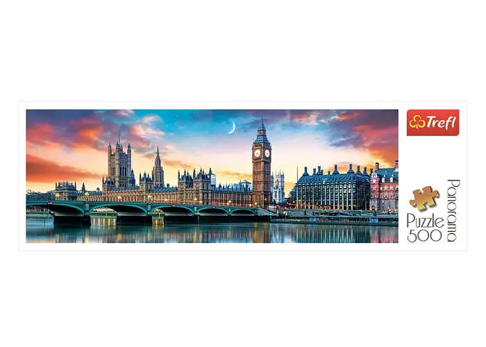 Пазл Trefl Біг Бен та Вестмінстерський палац Лондон 500 ел. панорама (29507) - фото 2