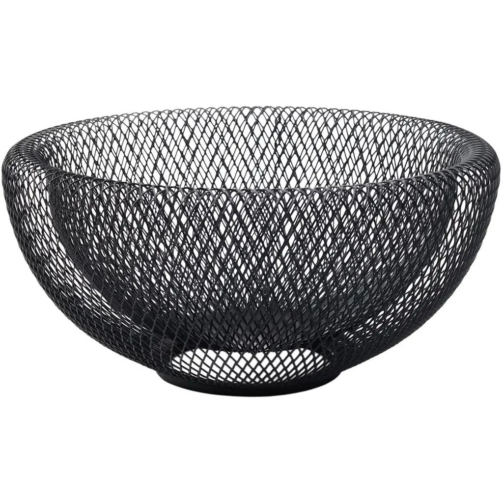 Кошик для фруктів MBM Home металевий 245x125 мм чорний (KP-143 S BLACK)