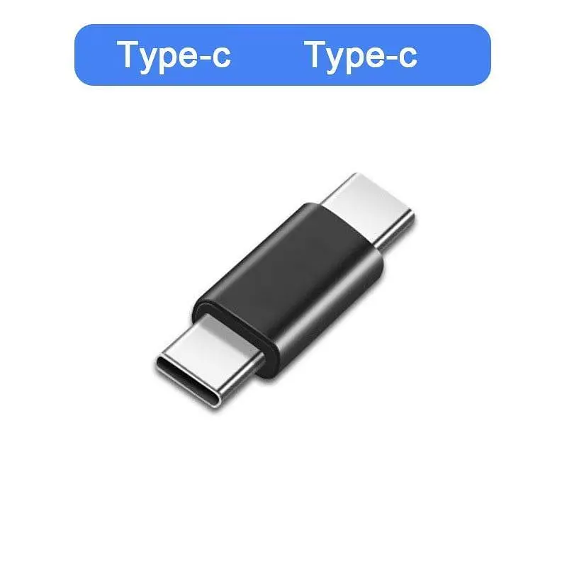 Перехідник BIN Type-C-тато на Type-C-тато Black (C051309) - фото 2
