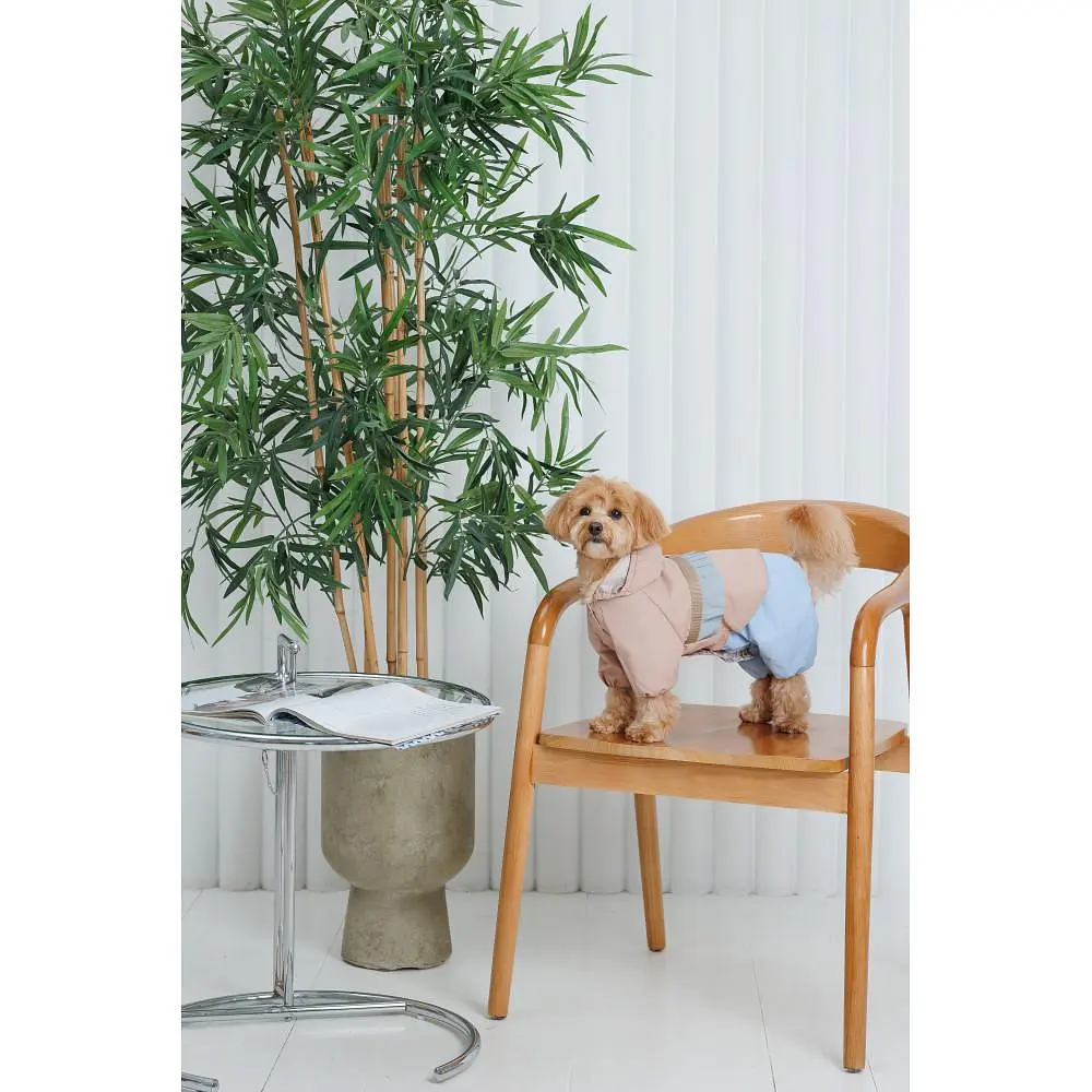 Дощовик Pet Fashion Tina для дівчаток розмір M бежевий/блакитний - фото 10