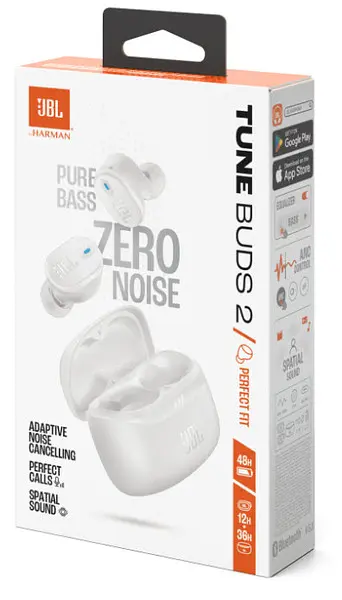 Гарнітура JBL TUNE BUDS 2 White (JBLTBUDS2WHT) - фото 10