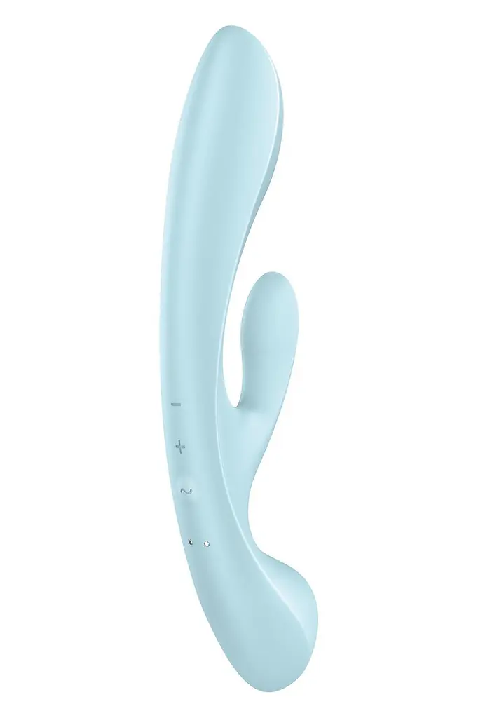 Вибратор кролик Satisfyer Triple Oh 24 см голубой - фото 6