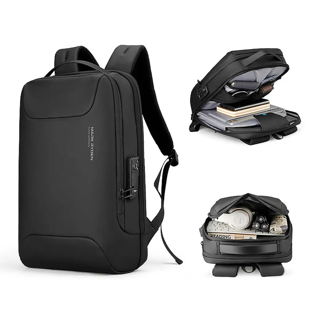 Рюкзак городской Mark Ryden 9000 с отсеком для ноутбука до 15.6" с замком и USB 19 л Black (16274) - фото 6