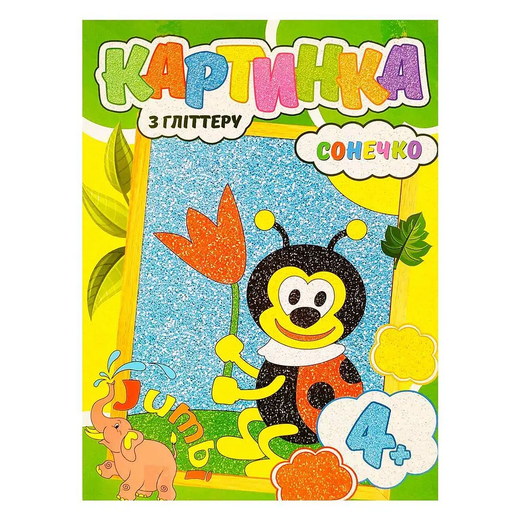Набір для творчості "Картина з блискіток: Божа корівка" (Ri17022002)