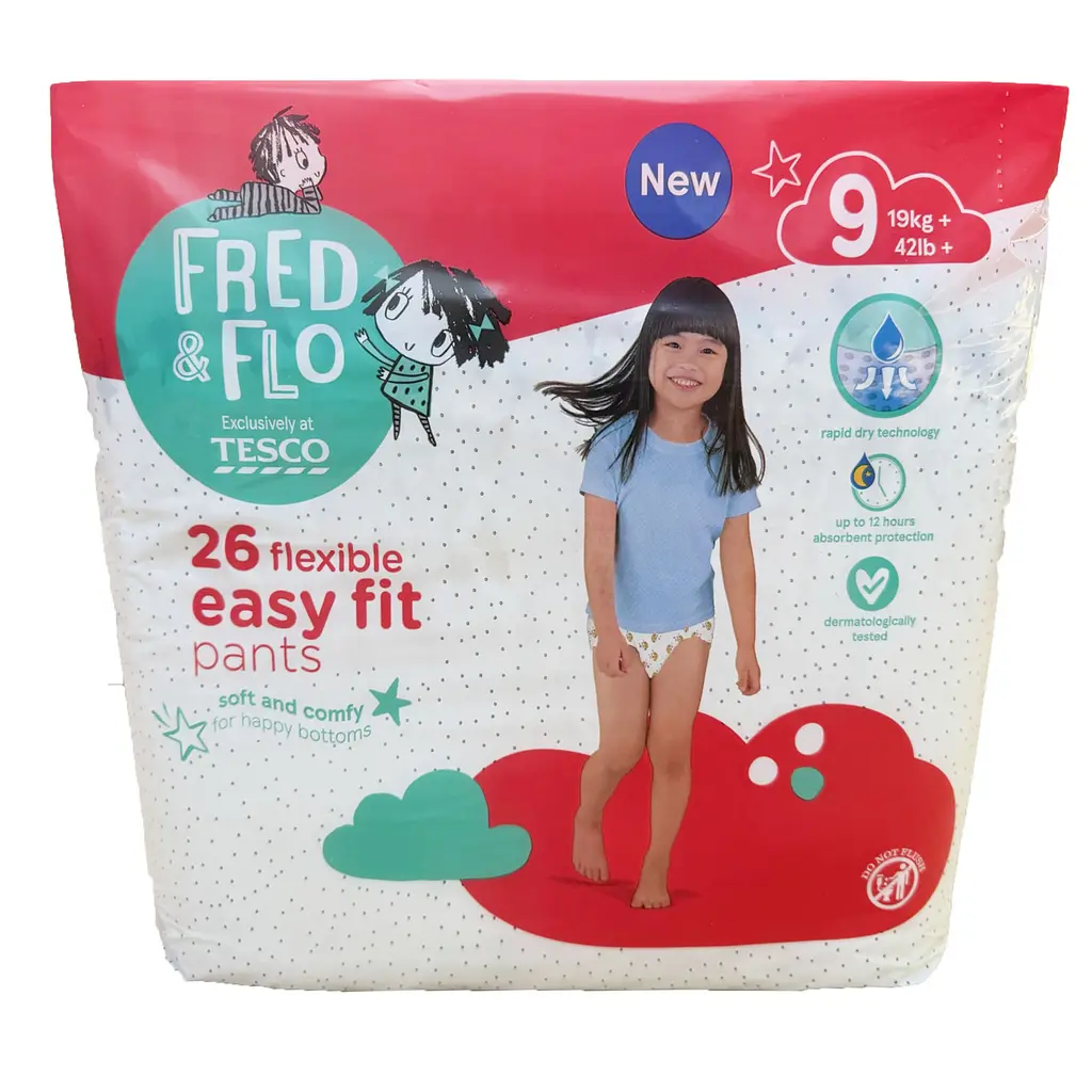 Підгузки - трусики Fred & Flo розмір 9 (19+ кг), 26 шт