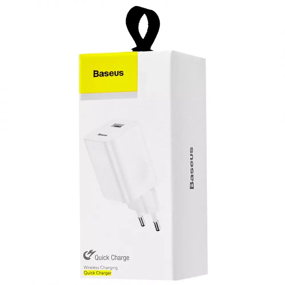 Мережевий зарядний пристрій Baseus Wall Charger QC3.0 (CCALL-BX02) білий - фото 4
