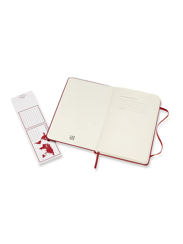Записник Moleskine Classic медіум, Клітинка Червоний (QP051F2) - фото 3